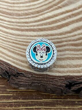 Pandora Steamboat willie Minnie Bead Charm S925 Silver Charm